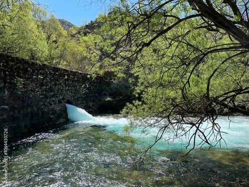 The upper course of the Zrmanja River and immediately after the source (Velebit Nature Park, Croatia) - der Oberlauf des Flusses Zrmanja und unmittelbar nach der Quelle (Naturpark Velebit, Kroatien) photo