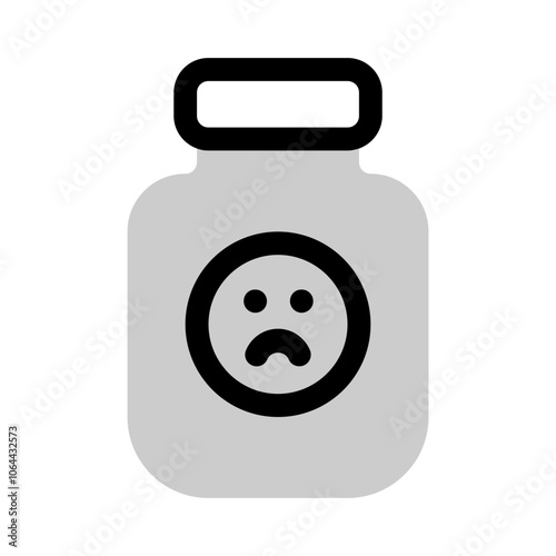 anti depressant icon with bulk style, perfect for user interface projects