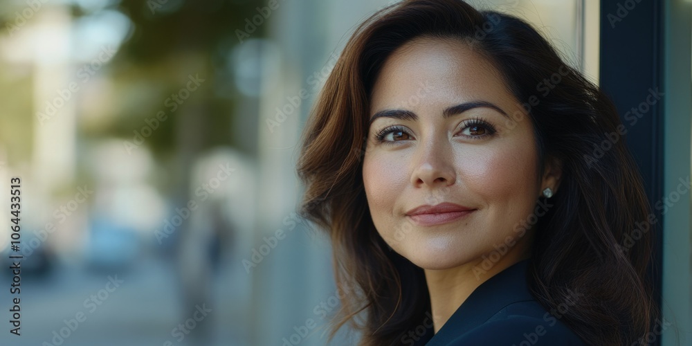 Confident Businesswoman in City Environment Confident Businesswoman in City Environment