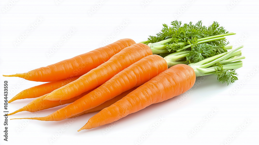 fresh carrots isolated on white background fresh carrots isolated on white background