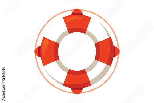 a lifebuoy on a white background