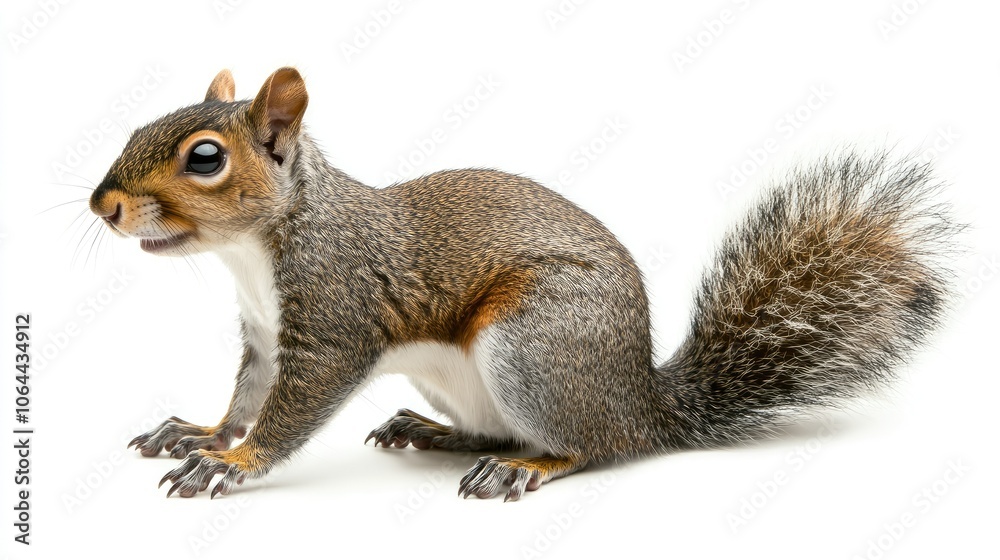 Obraz premium Cute Squirrel in a Natural Pose