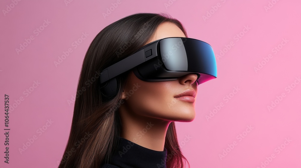 Immersive VR Experience with Futuristic Headset Immersive VR Experience with Futuristic Headset