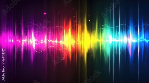 Vibrant Sound Wave Pattern in High Resolution