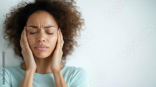 Mother experiencing night sweats, a result of postpartum hormonal changes   night sweats, postpartum hormones photo