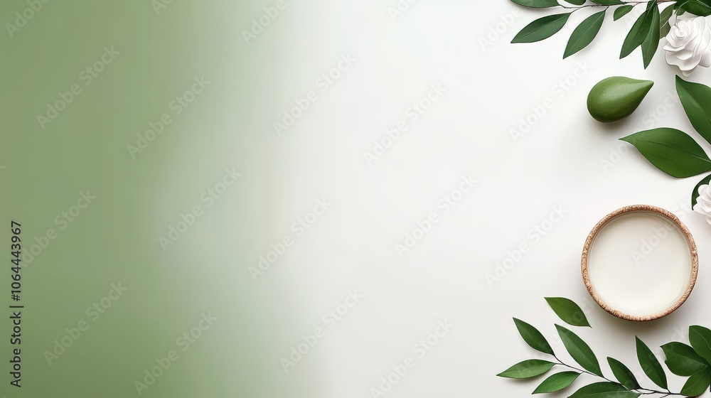 A calming green and white background showcasing botanical illustrations, perfect for creating soothing visuals in wellness materials, skincare branding, or nature-themed designs. A calming green and white background showcasing botanical illustrations, perfect for creating soothing visuals in wellness materials, skincare branding, or nature-themed designs.