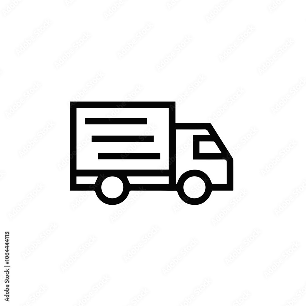 Truck icon symbol vector illustration

