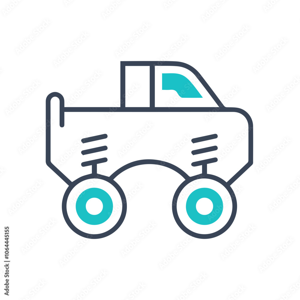 Fototapeta premium Truck icon symbol vector illustration