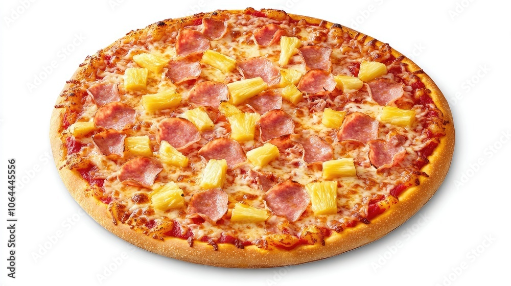 Delicious Hawaiian Pizza with Pineapple and Ham Delicious Hawaiian Pizza with Pineapple and Ham