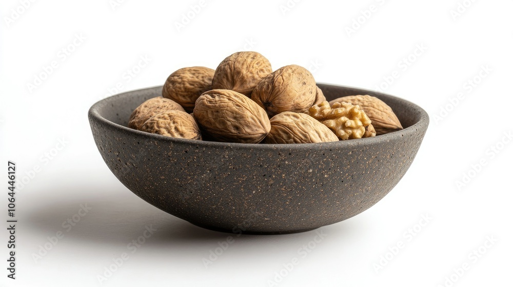 Natural Nuts Displayed in Stylish Bowl Natural Nuts Displayed in Stylish Bowl