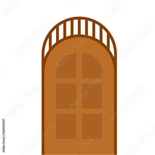 Wooden door frame