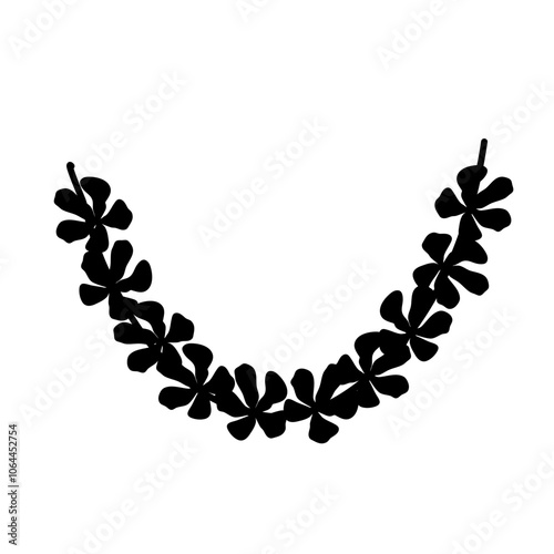 flower necklace vector