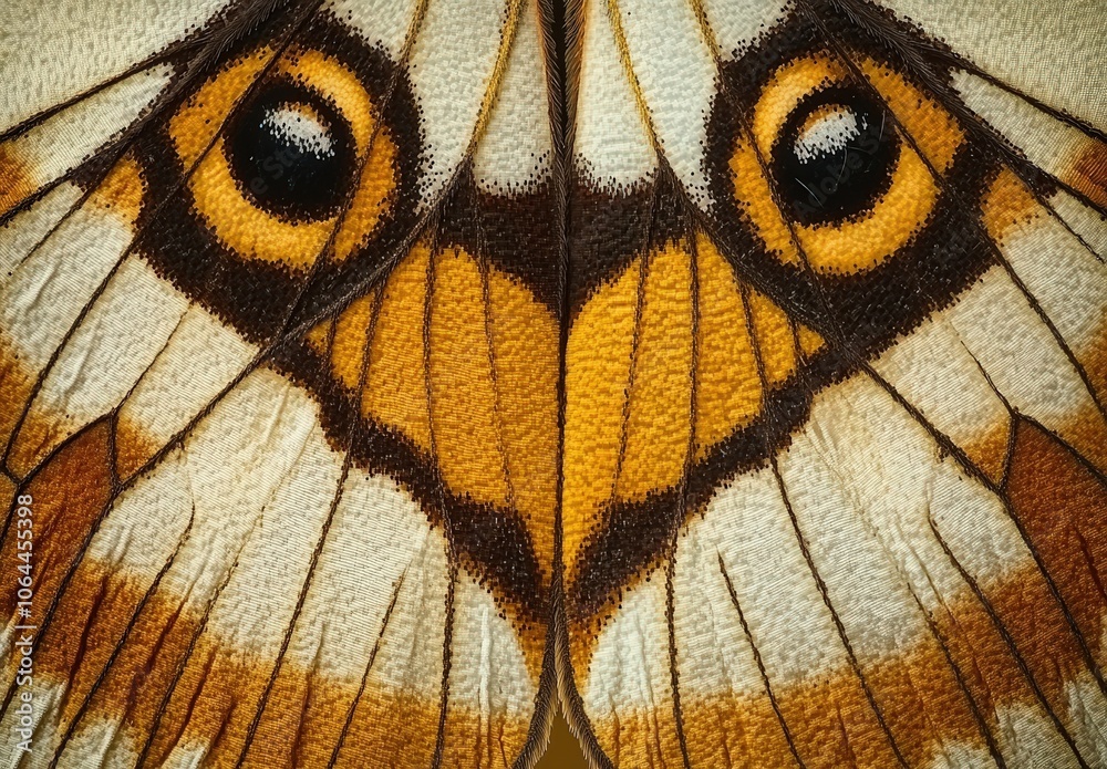 Close-up of a butterfly's wings with intricate patterns and colors. Close-up of a butterfly's wings with intricate patterns and colors.