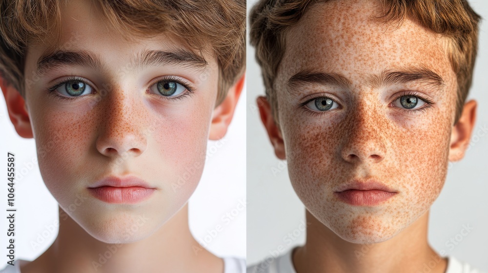 European boy's face with a flawless and clean problematic face before and after pictures of skin care and cosmetics members European boy's face with a flawless and clean problematic face before and after pictures of skin care and cosmetics members