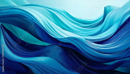abstract blue wave