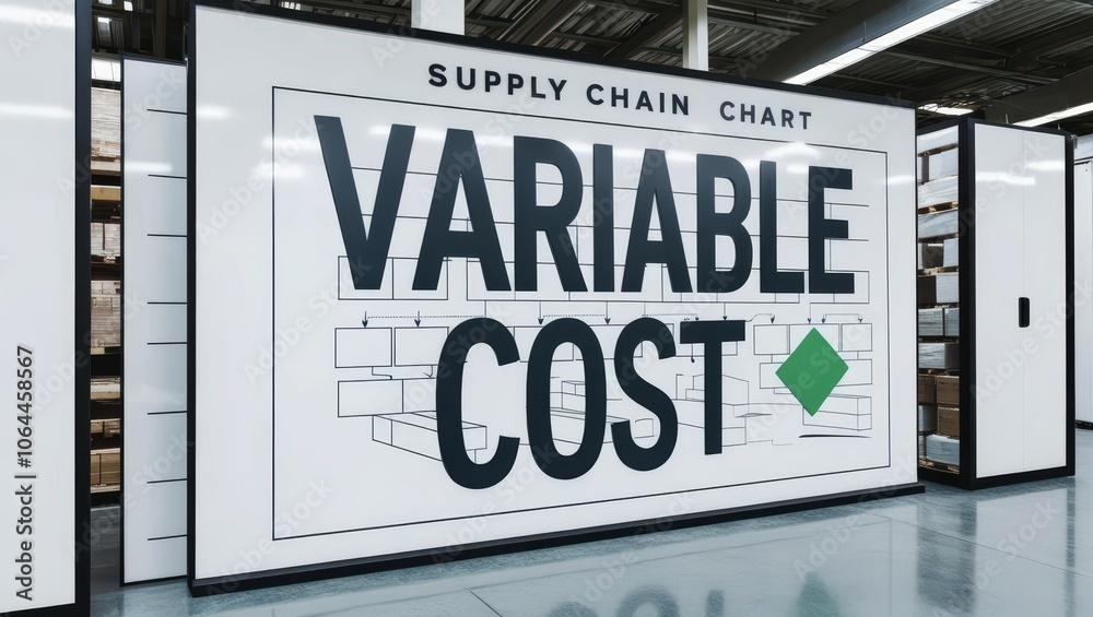 Fototapeta premium Understanding variable costs in warehouse settings for efficient supply chain management