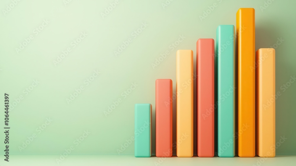 3D bar graph showing quarterly revenue growth across regions, quarterly revenue performance graph, visualizing geographic performance 3D bar graph showing quarterly revenue growth across regions, quarterly revenue performance graph, visualizing geographic performance