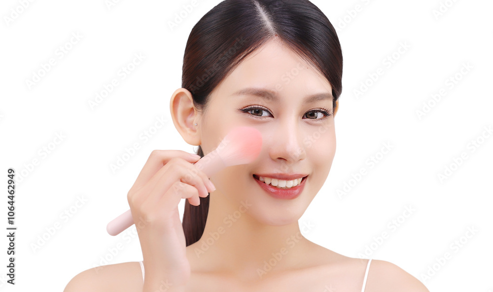 Studio shot Beautiful young Asian woman with clean fresh skin PNG file format transparent background. Studio shot Beautiful young Asian woman with clean fresh skin PNG file format transparent background.
