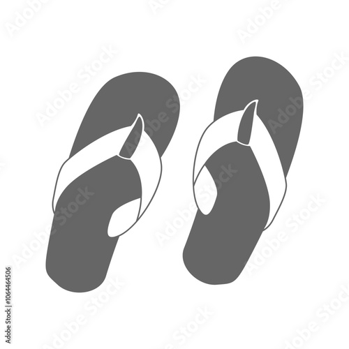 Slippers icon logo design