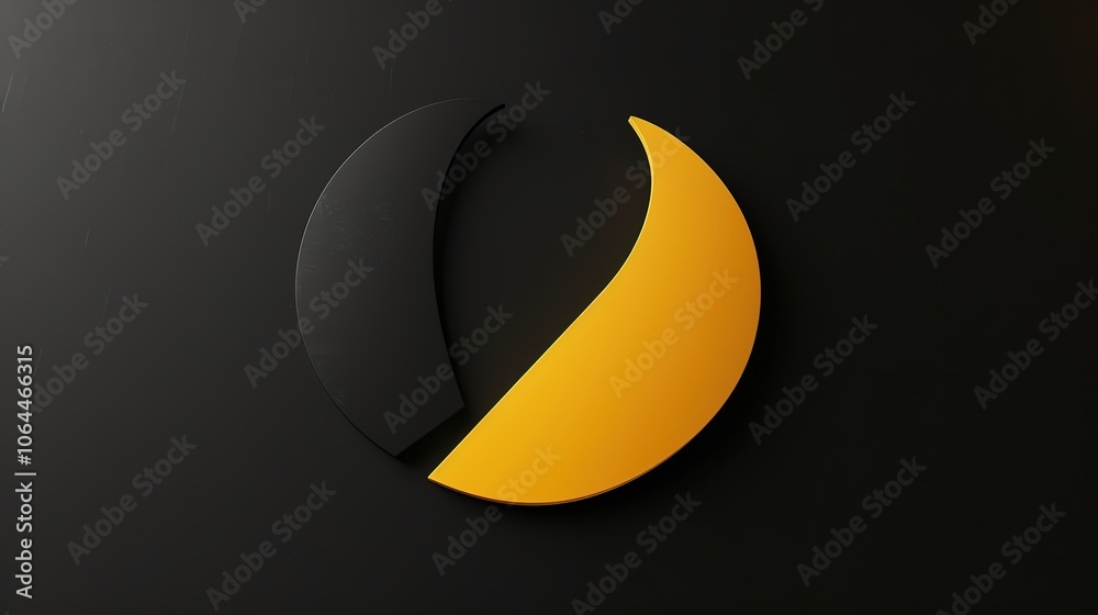 Minimalist design on a black background offers a sleek and modern aesthetic. A captivating display of simplicity and elegance in a dark backdrop.