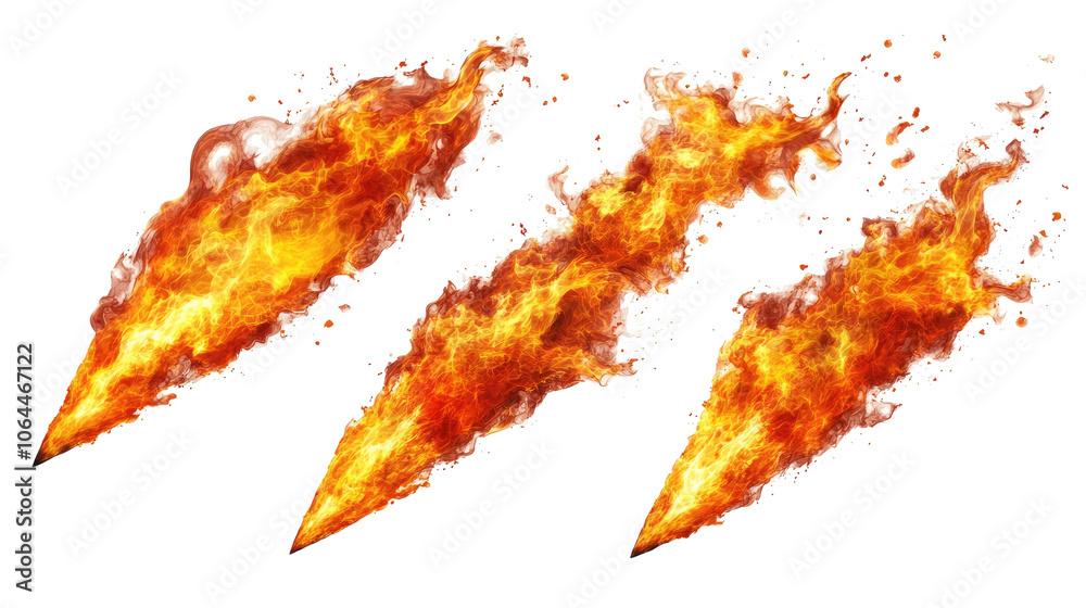 Meteors Soaring Through the Night Sky Engulfed in Fiery Flames Generative AI Meteors Soaring Through the Night Sky Engulfed in Fiery Flames Generative AI