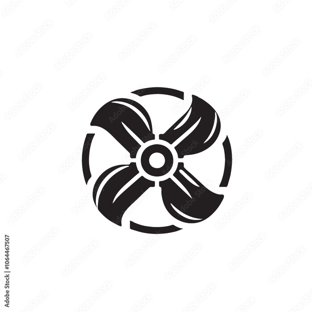 This logo features a simple but effective fan symbol .. This logo features a simple but effective fan symbol ..
