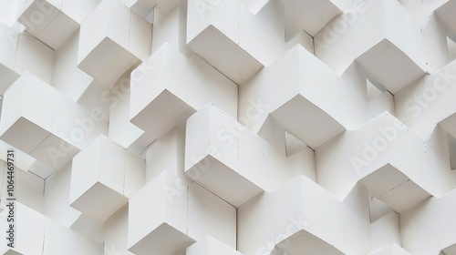 Array Geometry with White Background - a precise and elegant visual. The array geometry on a white backdrop presents a sophisticated and captivating sight.