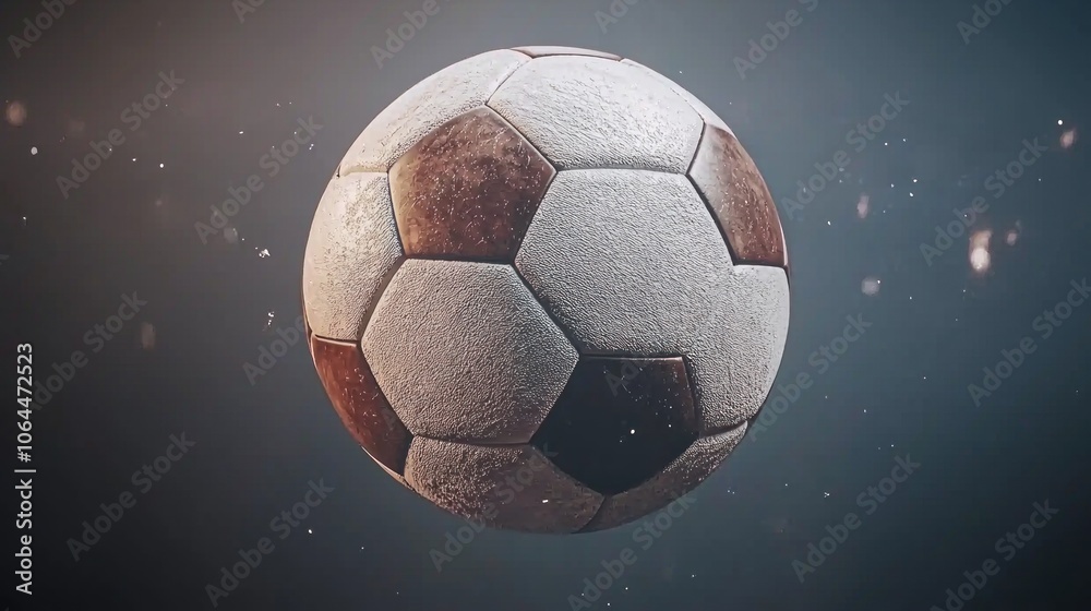 Fototapeta premium Create stunning high-resolution mockup of a soccer ball for your design projects to enhance visual appeal