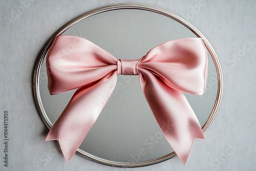  frame with pink mourning bow for paintings, mirrors or photo.