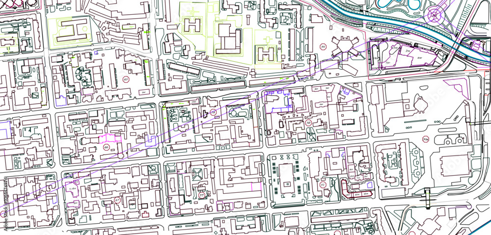 Vector sketch illustration of silhouette image of landscape design, site plan layout, metropolis city layout Vector sketch illustration of silhouette image of landscape design, site plan layout, metropolis city layout