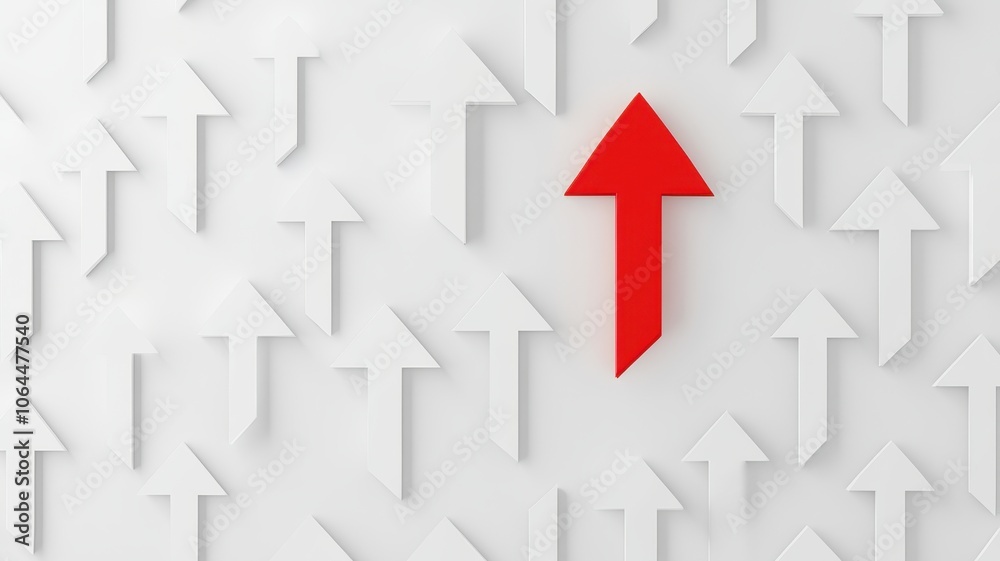 Business growth concept of Red Arrows pointing upward,uniqueness thinking,3d rendering,pointing upward,arrow up with different way, arrow stat financial graph,teamwork and courage concept. Business growth concept of Red Arrows pointing upward,uniqueness thinking,3d rendering,pointing upward,arrow up with different way, arrow stat financial graph,teamwork and courage concept.