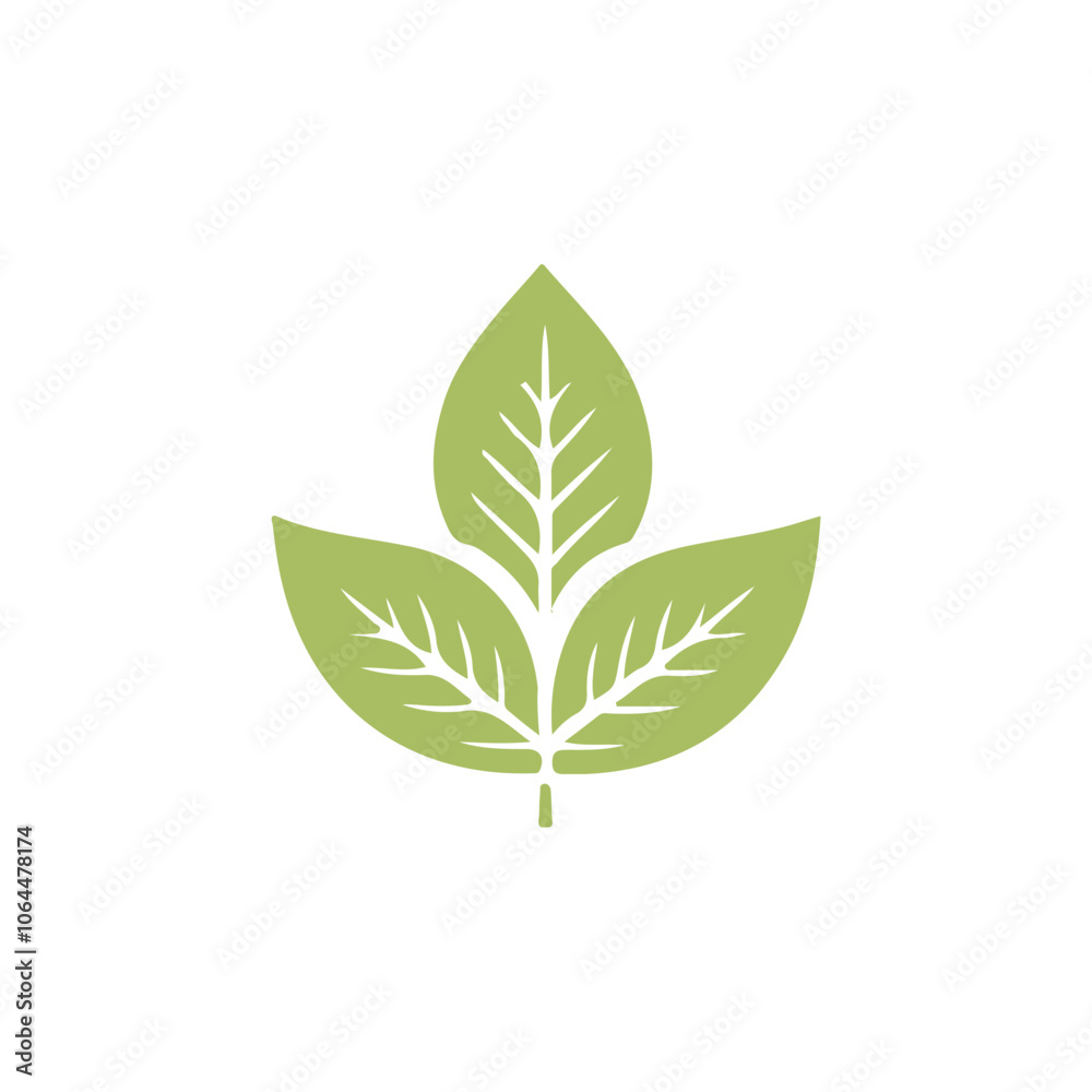 Naklejka premium Leaf Design Logo