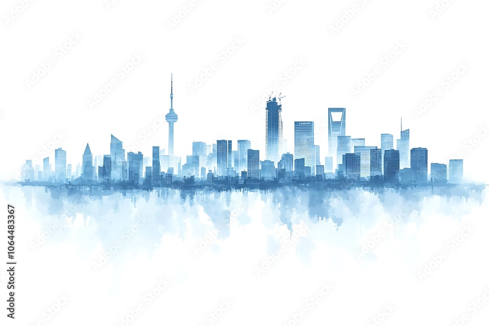 city, panorama, 3d illustration. city, panorama, 3d illustration.