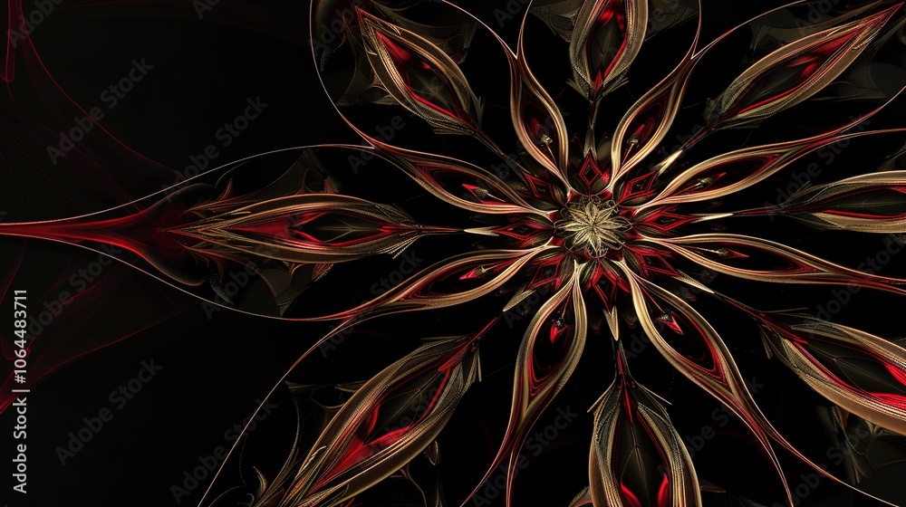 Design on a black background presents a bold and captivating visual. A striking combination of creativity and darkness.