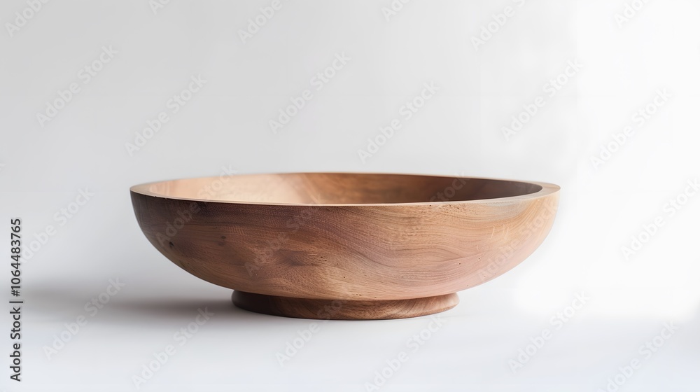Empty wooden bowl or decorative wooden plate, isolated over white background. Empty wooden bowl or decorative wooden plate, isolated over white background.