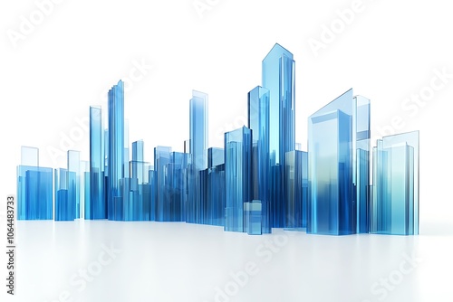 city, panorama, 3d illustration