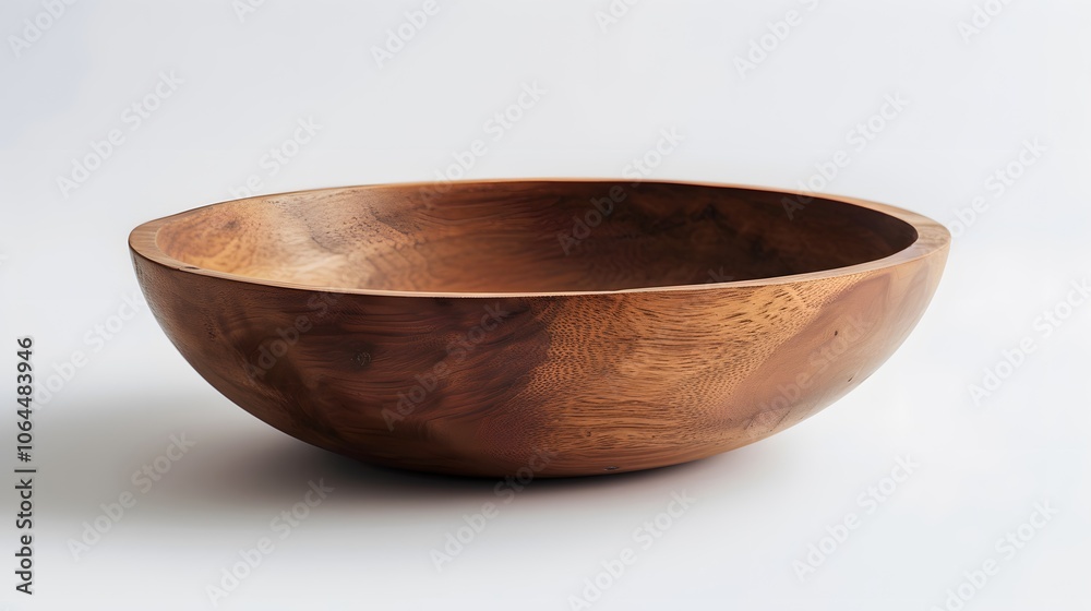Empty wooden bowl or decorative wooden plate, isolated over white background. Empty wooden bowl or decorative wooden plate, isolated over white background.