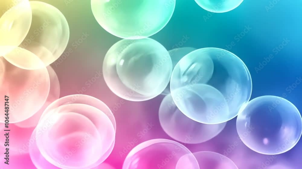 Abstract background with colorful bokeh lights. Animation looping video background. Generated with AI Abstract background with colorful bokeh lights. Animation looping video background. Generated with AI