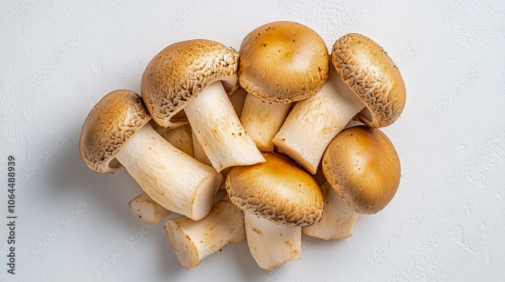 Texture of shitake mushrooms