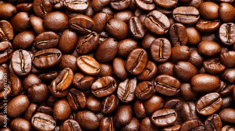 Explore the rich glossy texture of roasted coffee beans Explore the rich glossy texture of roasted coffee beans
