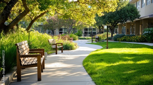 Mental health treatment facilities embrace peaceful outdoor spaces for patients' well-being