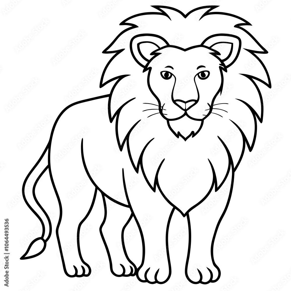 lion cartoon isolated on white lion cartoon isolated on white