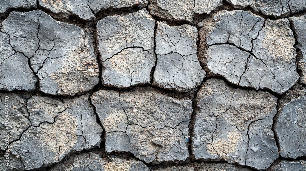 A close-up of cracked earth, showcasing drought and soil erosion. A close-up of cracked earth, showcasing drought and soil erosion.
