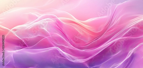 Abstract Wave Pattern in Purple and Pink Hues