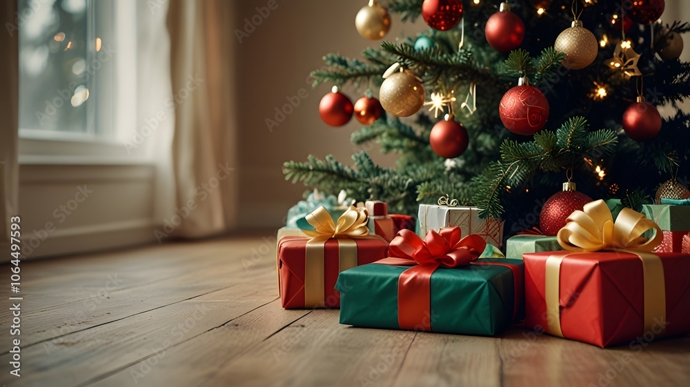 christmas tree with gifts christmas tree with gifts