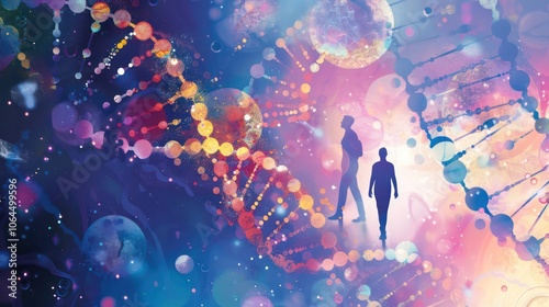 Quantum biology research advancing our understanding of how quantum physics influences life. Illustrations