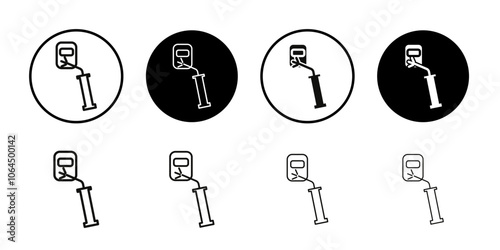 Welding icon flat line symbol set.