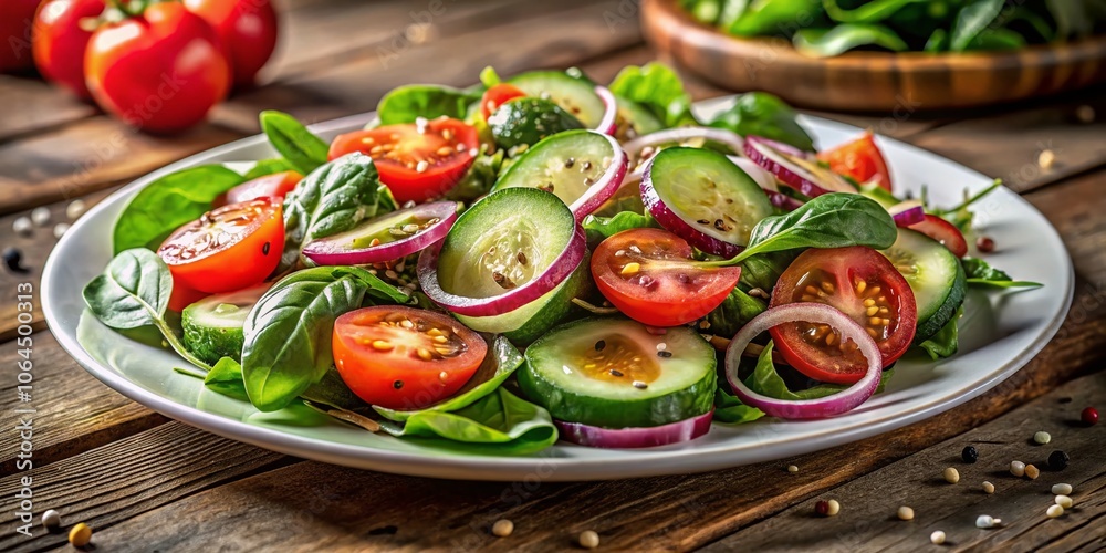 Healthy Salad Diet Menu - Night Photography, Fresh Vegetables Healthy Salad Diet Menu - Night Photography, Fresh Vegetables