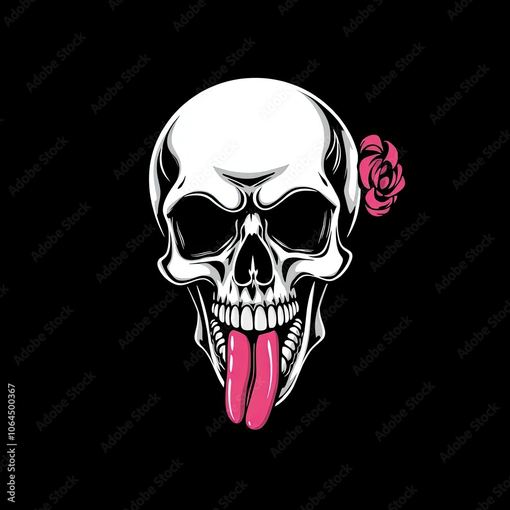 Naughty Beauty: Playful Cartoon Skull with Tongue Out – Modern AI-Generated Art Showcasing a Humorous and Cheeky Expression Naughty Beauty: Playful Cartoon Skull with Tongue Out – Modern AI-Generated Art Showcasing a Humorous and Cheeky Expression