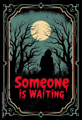 Horror Novel Book Cover - Dark Fantasy and Thriller Art for Spooky, Eerie, and Gothic Mystery Fiction | Creepy Design for Young Adult Supernatural Stories